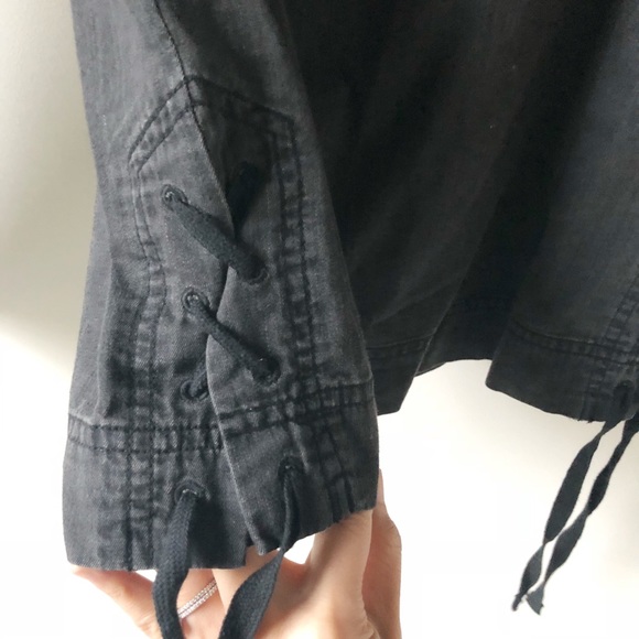 Madewell Denim Side Lace Swingy Top - Picture 5 of 7